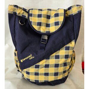 Samsonite Vintage Baby Bag/Backpack Navy and Yellow Basic Collection 1999